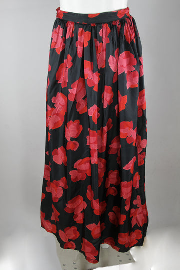 Vintage 50s Silk Skirt - S