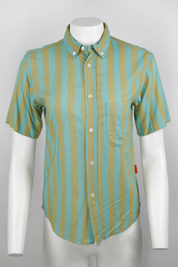 Vintage 80s Fiorucci Striped rayon shirt - S