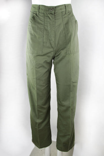 Vintage Army Trousers Women's Durable Press 1983 OG-507 Khaki – S