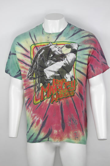 Vintage Bob Marley and The Wailers Tie-dye T-Shirt  - XL