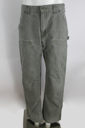 Vintage Carhartt Double Knee Carpenter Canvas Workwear Pants  - S