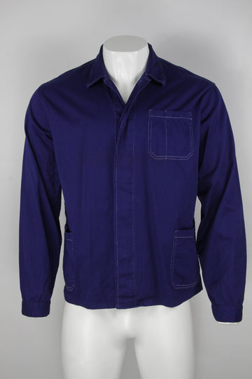 Vintage Royal Blue European work jacket - L