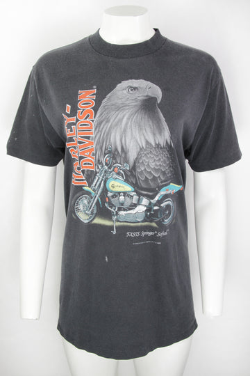 Vintage Harley Davidson FXSTS Springer SoftTail 91 Single Stitch T-shirt - M
