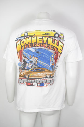 Vintage 2008 Bonnville Speedweek Nascar Style T-shirt - XL