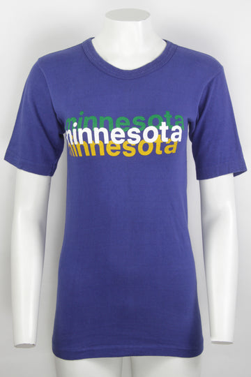 Vintage Champion Blue Bar Minesota T-shirt - S