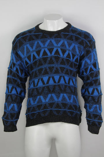 Vintage 80/90s Patterned Sweater - M