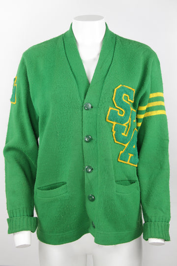 Vintage Varsity College Cardigan - M