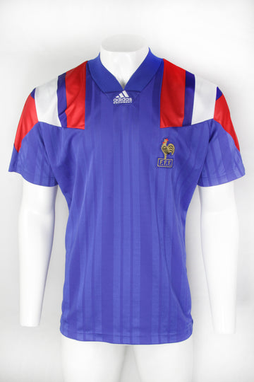 Vintage French National Team 1992-94 Football Kit Top - L