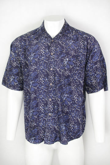 Vintage 90s Silk Shirt - L