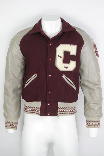 Vintage 1966 Varsity Letterman Wool Baseball Jacket - M