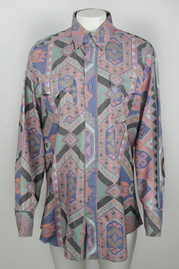 Vintage South-west Button Down Shirt - M
