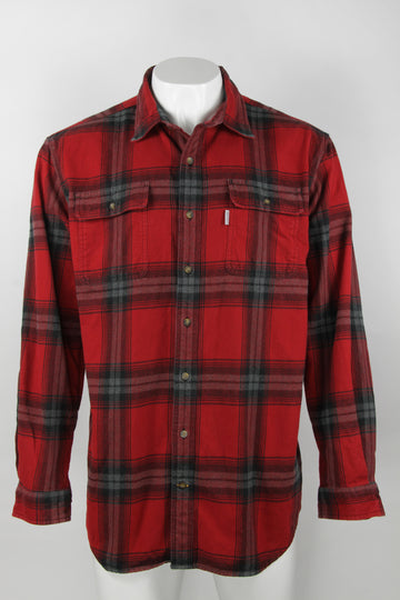 Vintage Carhartt check flannel shirt - Red and Black - XL TALL