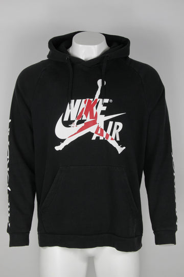 Nike air jordan hood with printed sleeves - L