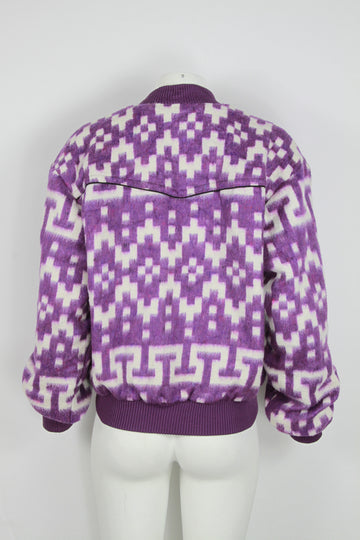 Vintage Rodeo Ranch jacket with geometric pattern - XL