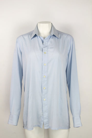 Vintage Pierre Balmain Monsieur blue dress shirt - M
