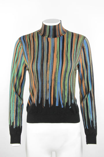 Vintage Gianni Versace Couture wool painted pattern jumper - S/M