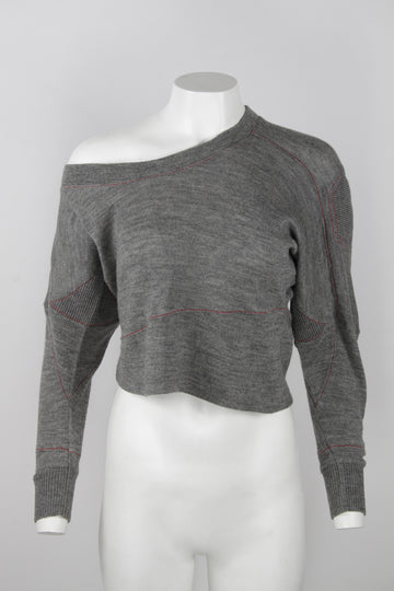 Balenciaga A-symmetric lambswool sweater - M
